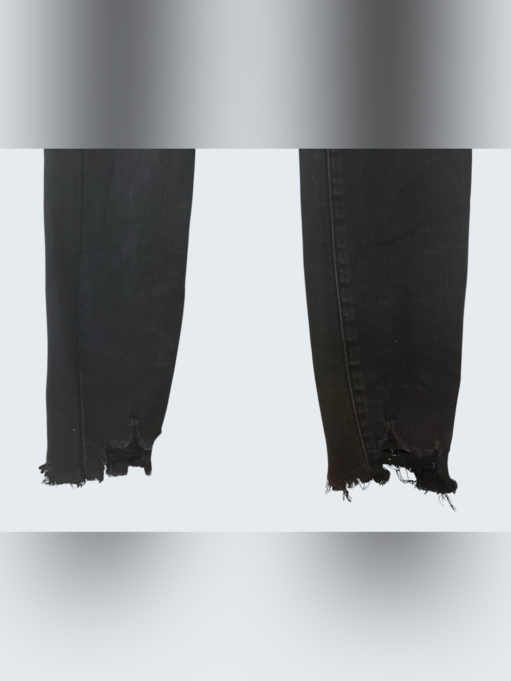 American Eagle Outfitters Black Next Level Stretch Ripped High-Rise Skinny Jeans - Picture 4 of 6